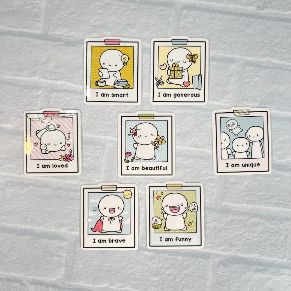 TheCoffeeMonsterzCo TCMC Affirmation Vinyl Stickers